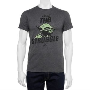 NWT! Star Wars Yoda "Real the Struggle Is" T-Shirt